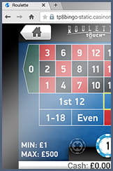 Roulette Touch especially for players on the go at Redbus